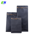 Bolso de café impreso de encargo que empaqueta la bolsa de papel negra para el grano de café