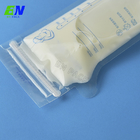 Bolso resistente de alta temperatura plástico de la leche materna con la cremallera normal para el relleno de la leche líquida